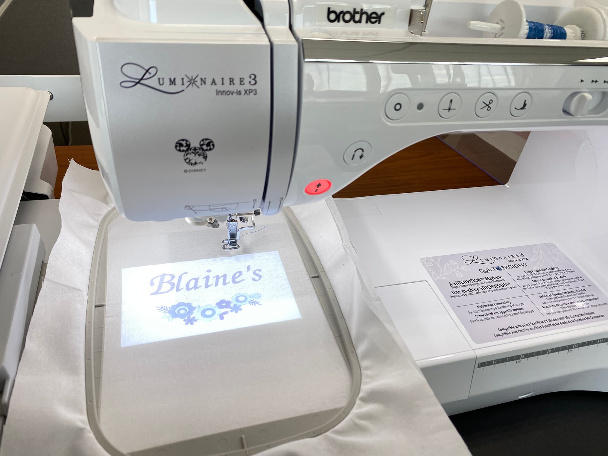 Precision Embroidery: Brother Luminaire Innov-ís XP3 in Action