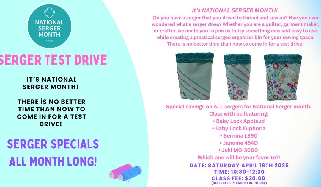 Serger Month Make & Take